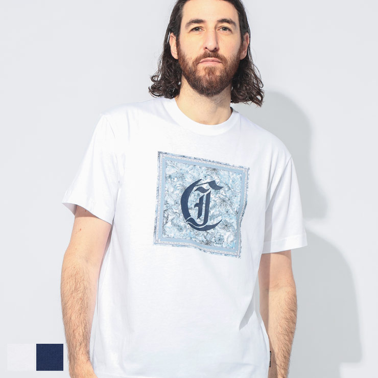 ジャスト カヴァリ Just cavalli フロントロゴ クルーネック 半袖 Tシャツ JC78OAHC10 ブランド メンズ 男性 トップス Tシャツ コットン プリント 春 夏 7,950円