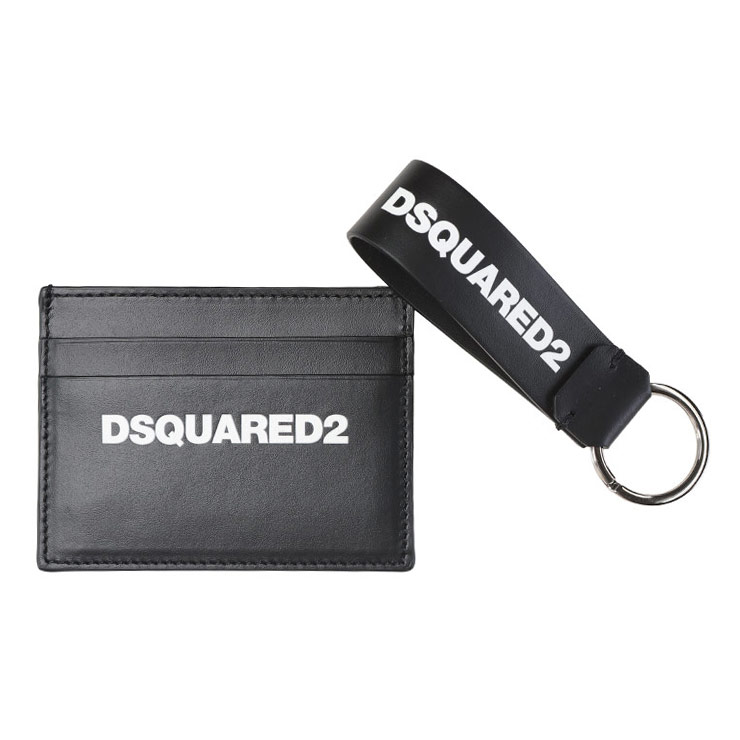 ディースクエアード DSQUARED2 カードホルダー＆キーチャームセット D2GBM0001 ブランド メンズ 男性 財布 ウォレット カード入れ キーリング