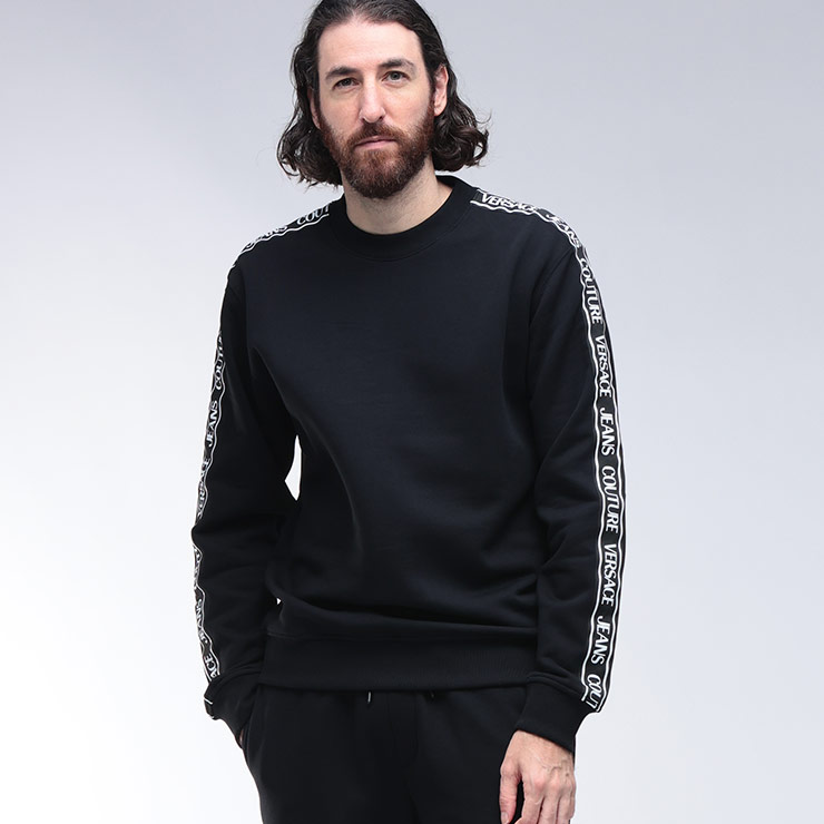ヴェルサーチェ デニム クチュール VERSACE JEANS COUTURE 裏起毛 姿勢伝達ルート 労働者の一団素っ首 調教師 VC79GAIC02 ブランド名 メンズ 成人男性 トップス 調教師 ティーシャツ 起毛 秋 冬