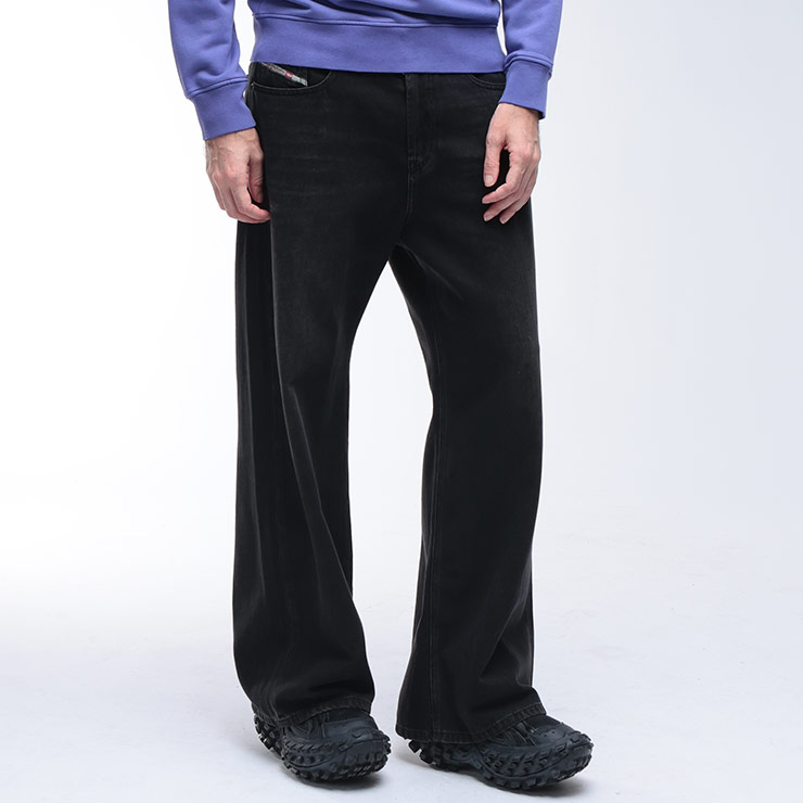 ディーゼル DIESEL ボタンフライ ワイド ジーンズ D-RISE DSA0637109J96 ブランド メンズ 男性 ボトムス ジーンズ ジーパン デニム コットン