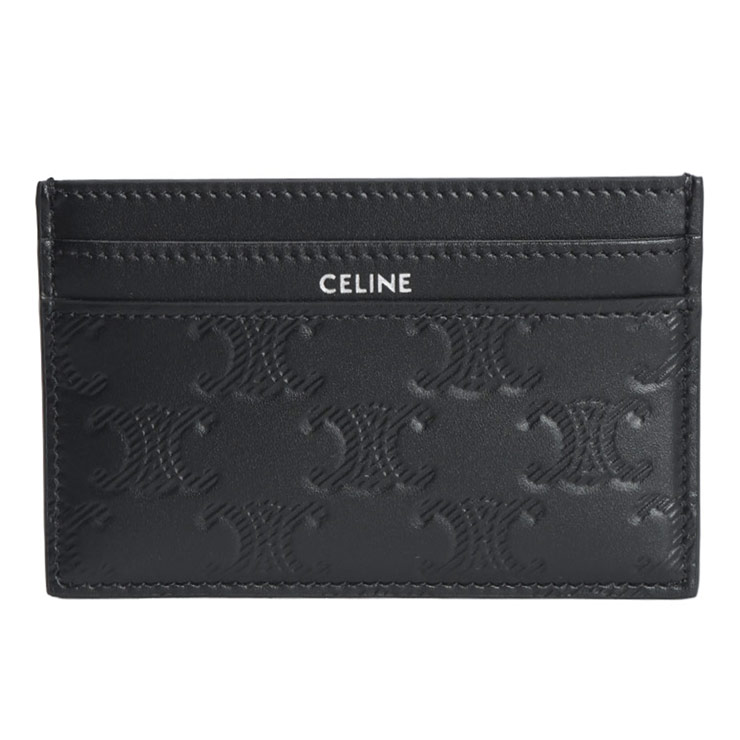 楽天市場】CELINE セリーヌ Triomphe Embossed Card Holder カード