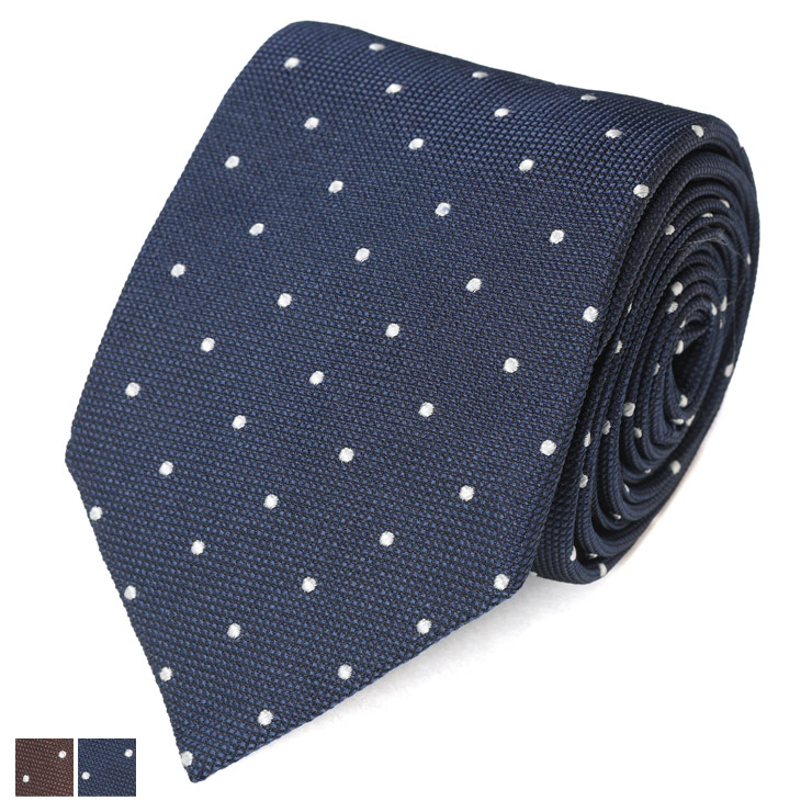 ヒューゴボス ネクタイ HUGO BOSS メンズ シルク100％ ドット柄 HB50545207 ブランド 男性 アクセサリー タイ ビジネス パーティー ギフト