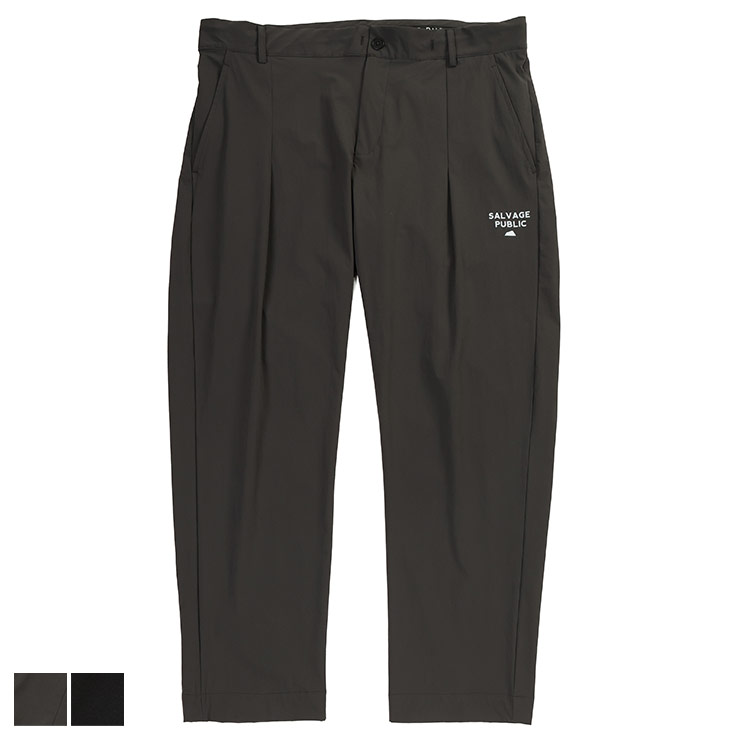 【完全別注 3L 4L 5L 6L】SALVAGE PUBLIC Kolepa サルベージパブリックコレパ ナイロン パンツ 3L 4L 5L 6L 大きいサイズ メンズ 4WAY ストレッチ ジップフライ 4-Way Stretch Pants 3L-6L ゴルフ ボトムス ハワイ 機能性 ダークグレー ブラック｜原宿ゼンモール