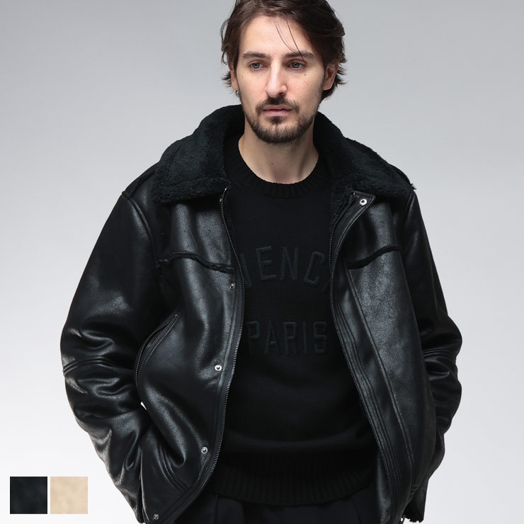 楽天市場】アグ ブルゾン アウター UGG メンズ 襟ボア 裏ボア 切り替え