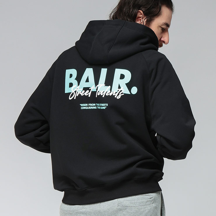 ボーラー フーディ トップス BALR. メンズ スウェット バック ロゴ プリント プルオーバー パーカー プルパーカー フード BA12611163 ブランド 大人 シンプル
