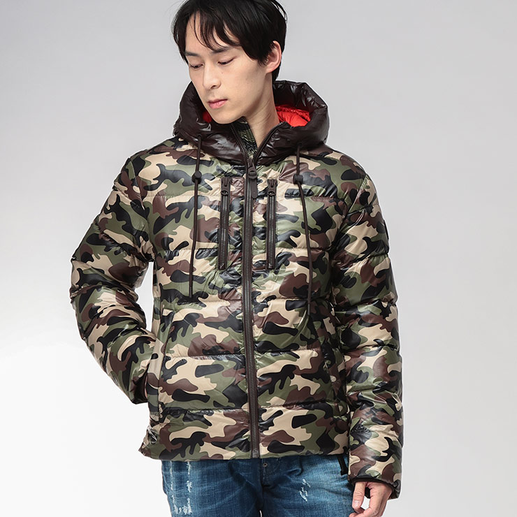 マッカージュ ダウン メンズ MACKAGE ダウンブルゾン カモフラージュ 迷彩 ダウンジャケット VICTOR-CAMO ヴィクターカモ MKGVICTORCAMO5 ブランド アウター カモフラージュ柄｜原宿ゼンモール