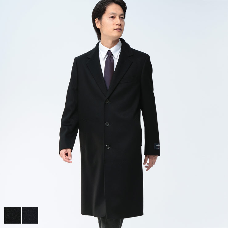 COLLEZIONE (コレツィオーネ) Ermenegildo Zegna カシミヤ100% シングル チェスターコート 636375625A45499 メンズ ビジネス 紳士 アウター コート フォーマル カシミア カシミヤ 秋 冬|原宿ゼンモール