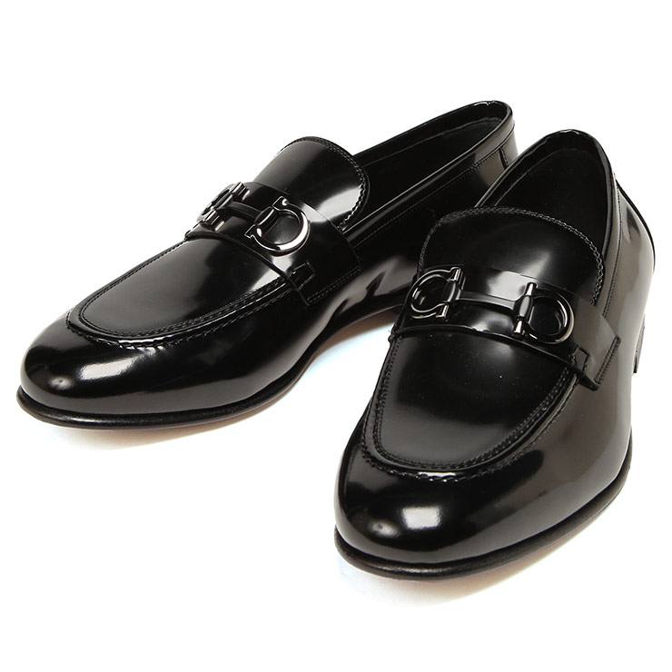 サルヴァトーレフェラガモ ローファー メンズ Salvatore Ferragamo ガンチーニ ビット ローファー レザー シューズ GIN FG0769032 ブランド 靴 ブラック