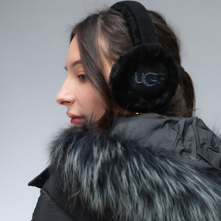 楽天市場】アグ CALF HAIR PRINTED EARMUFF 耳あて UGG レディース