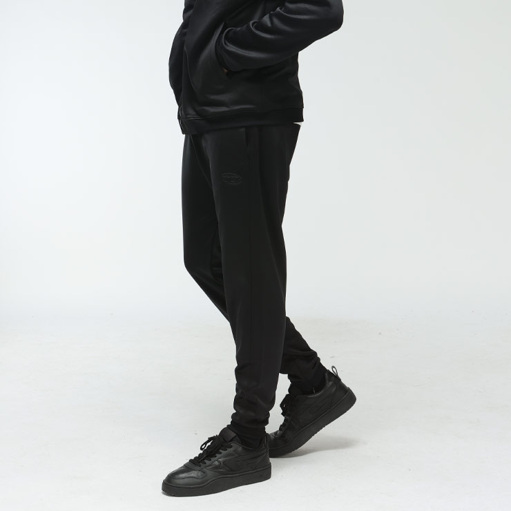 ディーゼル パンツ メンズ DIESEL ロゴ オーバルD 裾ジップ ジャージ トラック パンツ DSA187270KIBS ブランド ボトムス ブラック