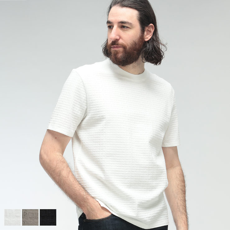 エンポリオアルマーニ プルオーバー メンズ EMPORIO ARMANI 総ロゴタイプ ジャかばい立て 労働者の一団のど首 半袖 プルオーバー EAM4594AF10762 ブランド名 トップス 白いこと 薄墨色 黒いこと