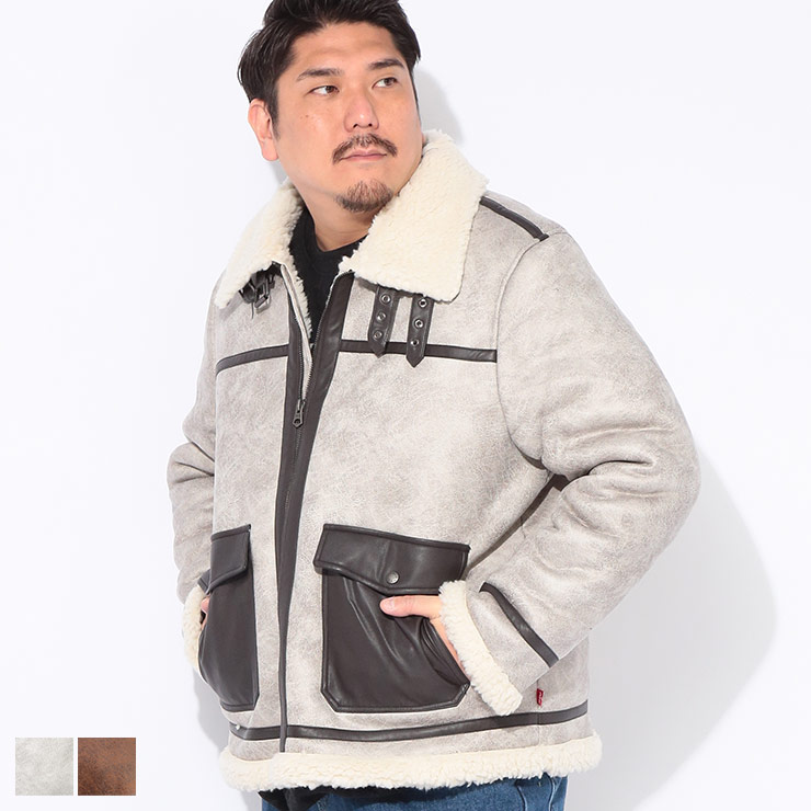 ジャケット メンズ 大きいサイズ 裏ボア フルジップ ブルゾン アウター ジップ ボア 秋 冬 Levi's (リーバイス) LM1RS927