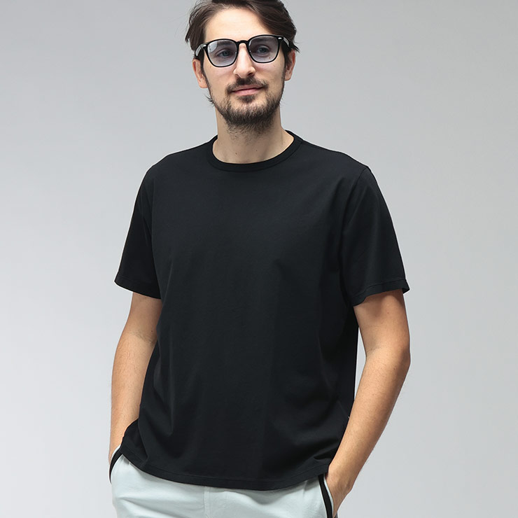 アワーレガシー メンズ Tシャツ 半袖 OUR LEGACY 無地 クルーネック コットン Tシャツ OLM2206NBL ブランド トップス ブラック