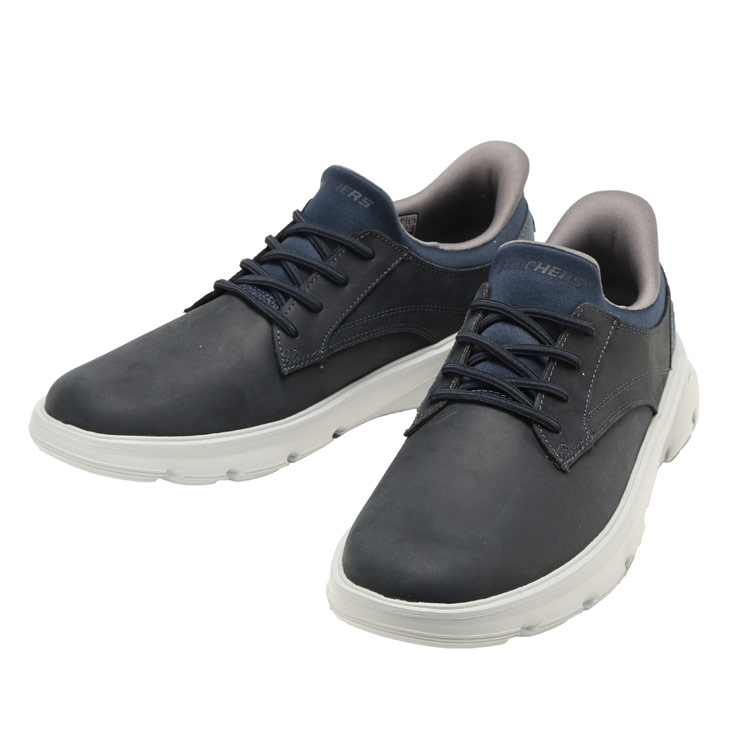 スニーカー メンズ 大きいサイズ レースアップ スリップイン ARCH FIT GARZA 靴 シューズ スリッポン ローカット スポーツ SKECHERS (スケッチャーズ) 205511NVY|原宿ゼンモール