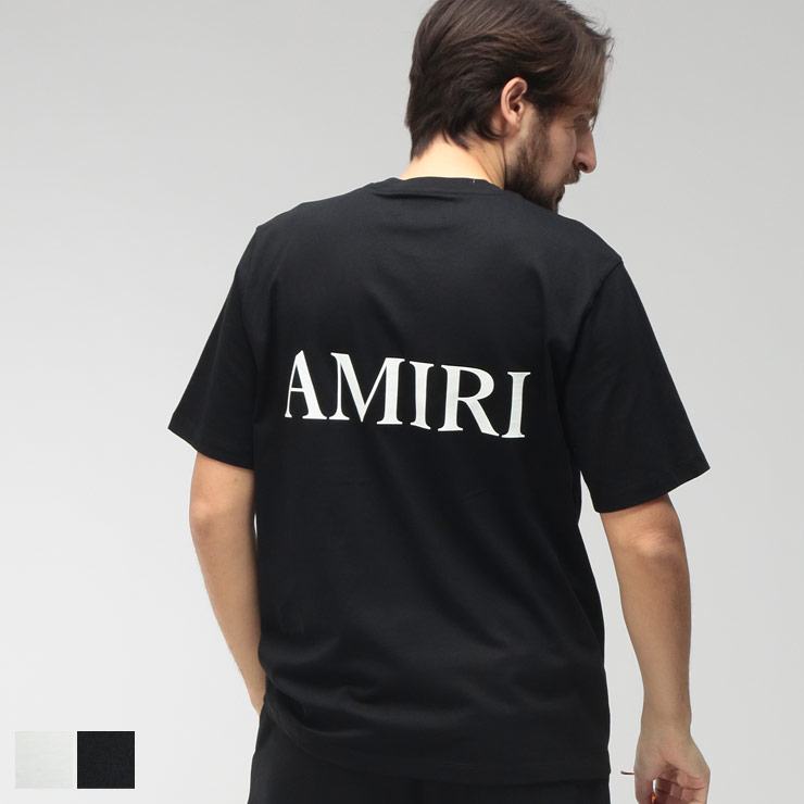 アミリ AMIRI メンズ Tシャツ 半袖 胸ロゴ クルーネック カットソー MA CORE LOGO AIAMJYTE1074 ブランド トップス コットン 春 秋｜原宿ゼンモール