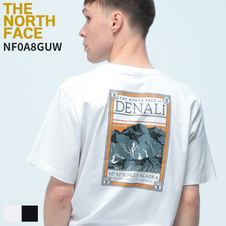 THE NORTH FACE (ザ ノースフェイス) Tシャツ 半袖 バックプリント クルーネック カットソー トップス プリント コットン NF0A8GUW