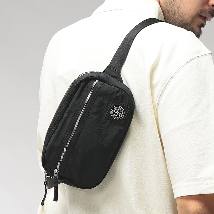 ストーンアイランド STONE ISLAND メンズ ベルトバッグ コーテッドナイロン ジップ ボディバッグ SI9200016S0251 ブランド 鞄 バッグ ウエストバッグ