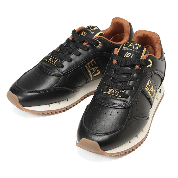 エンポリオアルマーニ EMPORIO ARMANI レディース スニーカー 10th ANNIVERSARY ゴールドロゴタイプ 置き目撥ねのける EA7LX648AF15588 ブランド名 靴 シューズ ローカットスニーカー