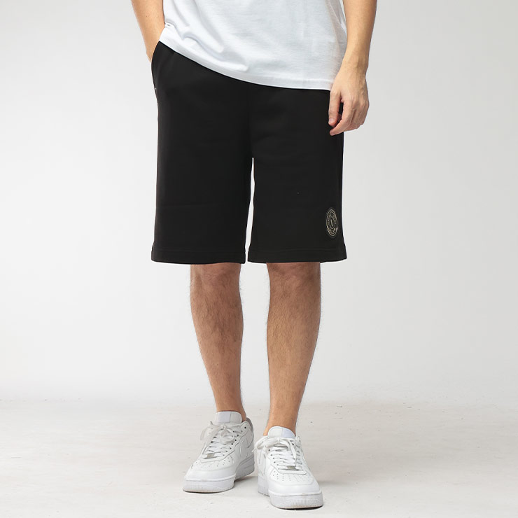 ヴェルサーチェ ジーンズ クチュール VERSACE JEANS COUTURE メンズ ショートパンツ レターVエンブレム スウェット ショーツ VC80GADT03 ブランド ボトムス 裏毛 春 夏｜原宿ゼンモール