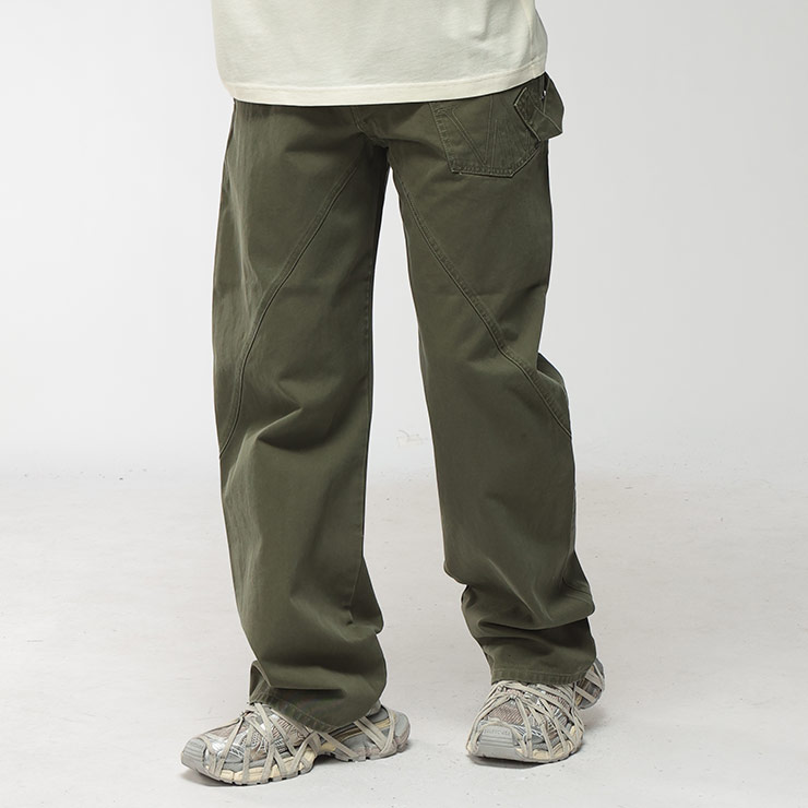 ジェイダブリューアンダーソン JW ANDERSON メンズ ジーンズ ボタンフライ ポケット パンツ twisted workwear JWDT0126PG1933 ブランド ボトムス ワイド