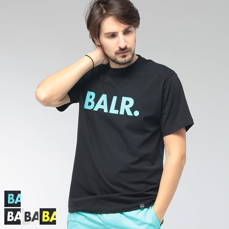 ボーラー BALR． メンズ Tシャツ 半袖 フロントロゴ クルーネック カットソー BA11121410 ブランド トップス コットン プリント 春 夏