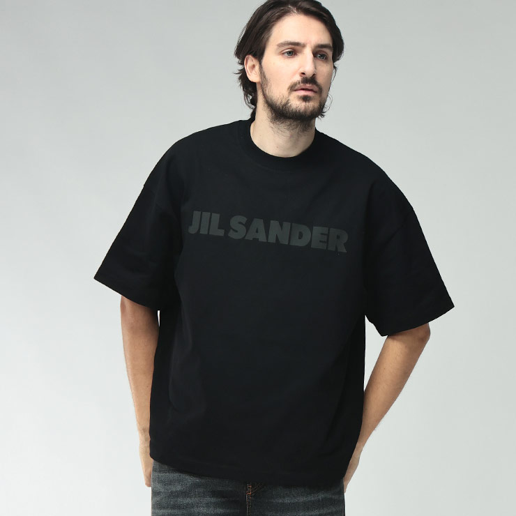 ジルサンダー JIL SANDER メンズ プルオーバー 半袖 JLGC0168J20243綿織物100％ 同色向こう正面ロゴタイプ 労働者の一団首っ玉 カットソー ブランド名 トップス 綿織物 刷り上げる 春 夏