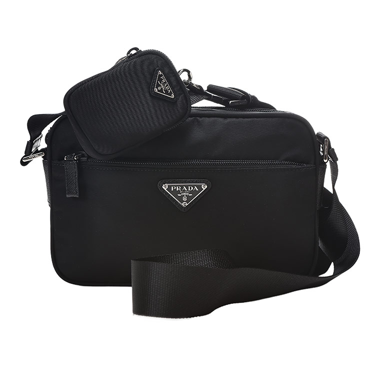 プラダ レディース ショルダーバッグ PRADA ロゴ トライアングルロゴ Re-Nylon ミニポーチ付き PRL1BC167VB1M ブランド 鞄 ショルダー|原宿ゼンモール
