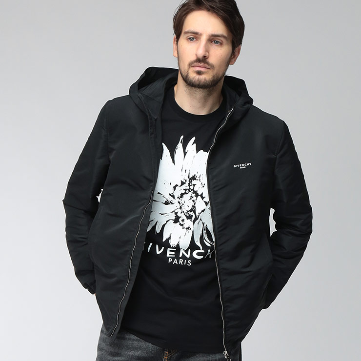 ジバンシィ メンズ ウィンドブレーカー GIVENCHY ジャケット アーカイブプリント マウンテンパーカー ブルゾン GVBM01JA1YMG ブランド アウター ナイロンジャケット レインウエア｜原宿ゼンモール