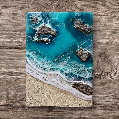 楽天市場】【HA-JA WORLDオーシャンレジンアートパネル001】オーシャン