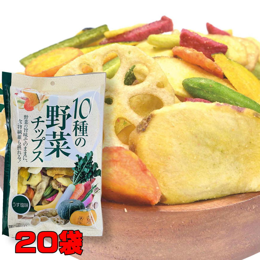 10種の野菜チップス 110g×20袋 7,600円