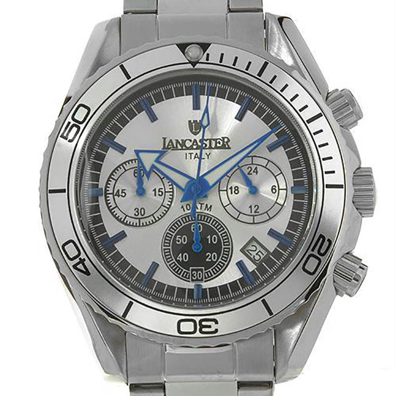 LANCASTER ランカスター 電池式クォーツ 腕時計 [OLA0500SL/BL] 並行輸入品 純正ケース  メーカー保証 24ヶ月