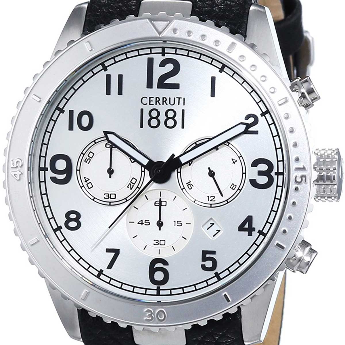 CERRUTI 1881 チェルッティ1881 電池式クォーツ 腕時計　[CRA104SN04BK] 並行輸入品 シルバー（銀）｜8号店
