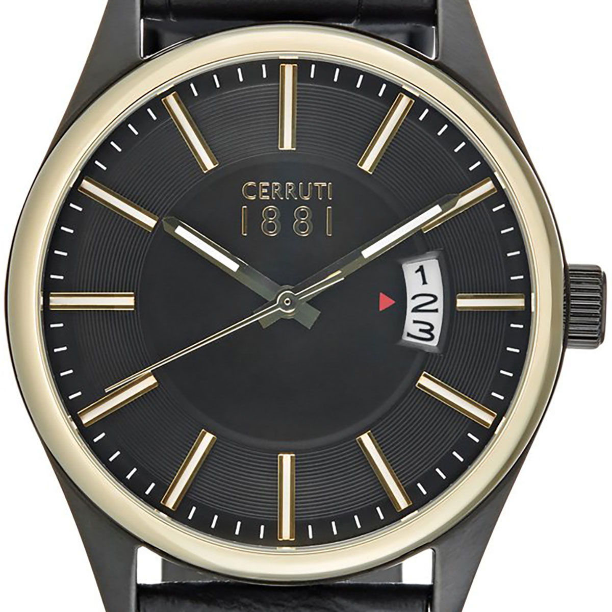 CERRUTI 1881 チェルッティ1881 電池式クォーツ 腕時計　[CRA127SBG02BK] 並行輸入品 ブラック（黒）