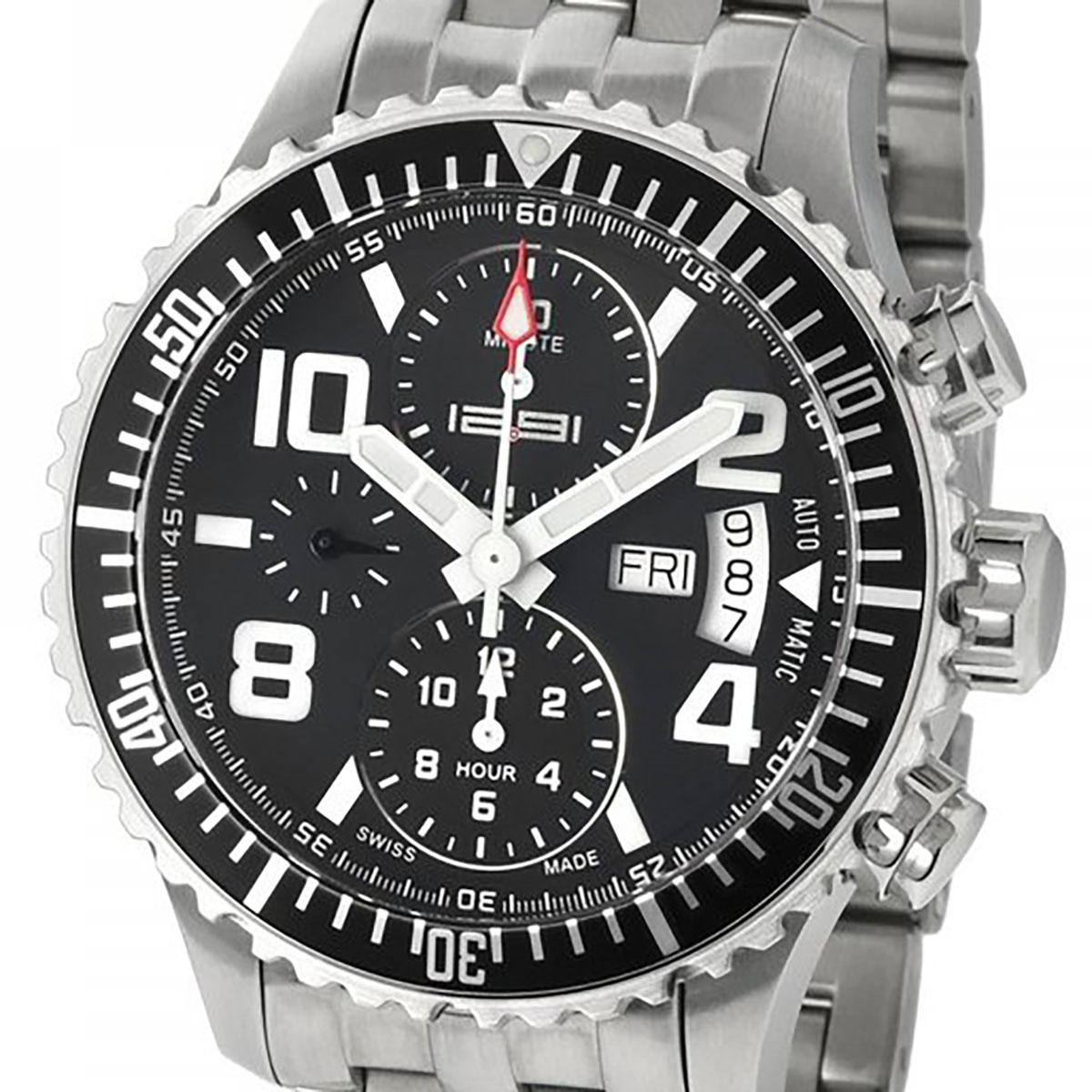 1291 Watches スイス製 腕時計 メンズ 1291 PILOT Automatic - ETA Caliber Valjoux 7750 クロノグラフ [1291PA] 正規代理店品 メーカー国際保証24ヵ月 純正ケース付き