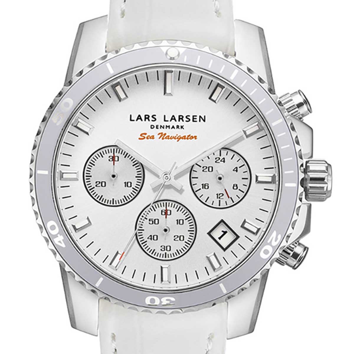 LARS LARSEN ラースラーセン （LLARSEN エルラーセン） 蓄電池式石英 ウォッチ [142SWWWL] 並行輸入品   クロノグラフ