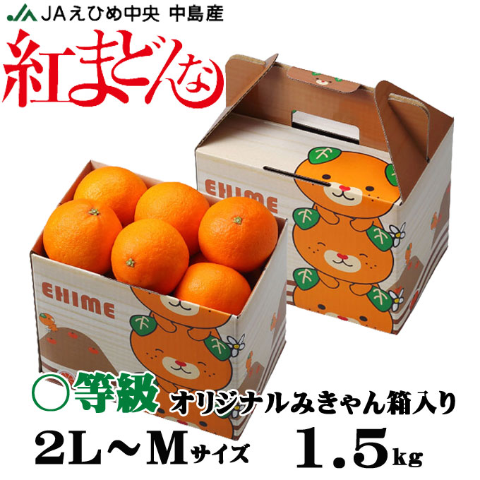 楽天市場】お歳暮 みかん 紅まどんな 〇等級 4L〜Lサイズ 2.5kg みきゃん箱入り 愛媛県産 JAえひめ中央 中島選果場 ミカン 蜜柑 ギフト  お取り寄せ : はちやフルーツ楽天市場店