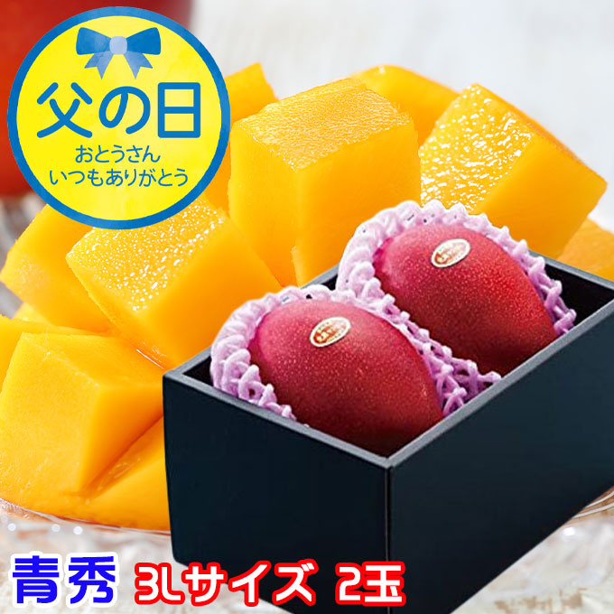 父の日 2025 みやざき完熟マンゴー 青秀 3L× 2玉 マンゴー 宮崎県産 JA宮崎経済連 ギフト プレゼント