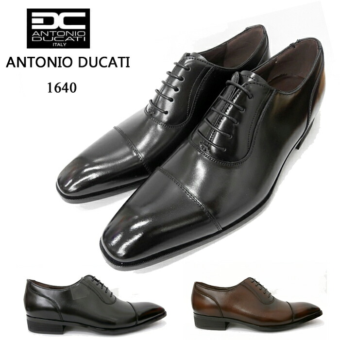 未使用品 ANTONIO DUCATI 本革ビジネスシューズ 25.5 C34 ANTONIO DUCATI アントニオドゥカティ 3933 ブラウン 本革