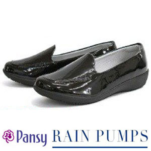 パンジー レディース レインシューズ レインパンプス Pansy 4935 防水 3e レイン 雨用 ローファー 靴 フラット