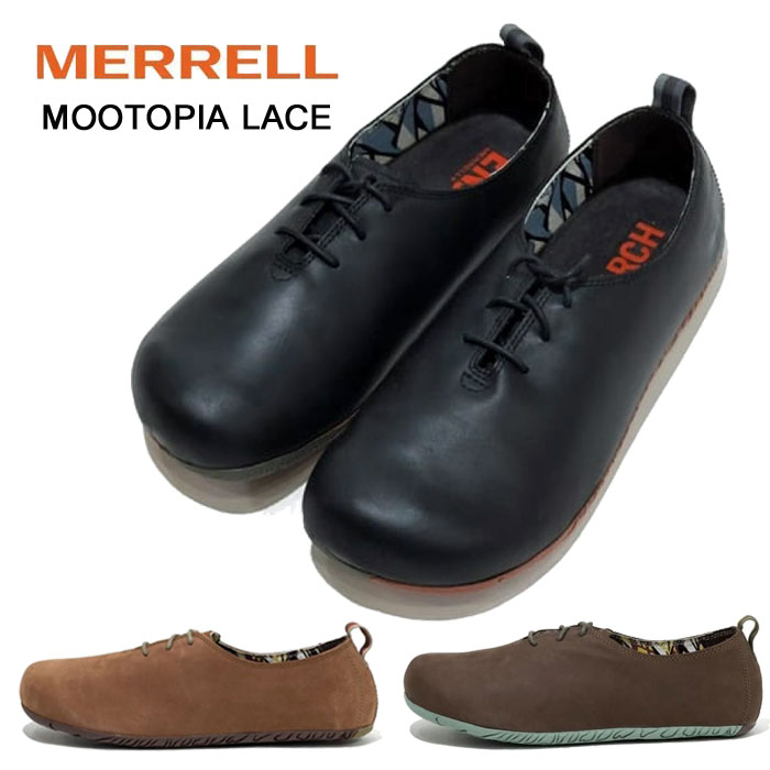 MERRELL メレル MOOTOPIA LACE ムートピアレース レディース なめし革シューズ 心地よいシューズ 本革 コンフォートシューズ 軽さ J20552 J20556 J20558