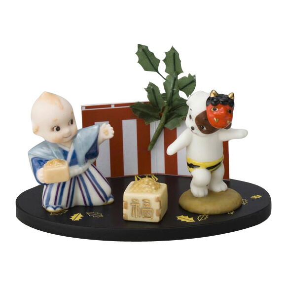 楽天市場 ローズオニールキューピー人形 キューピー歳時記フィギュアセット2月 節分 豆まき Rose O Neill Kewpie キューピー 人形のハピコレ