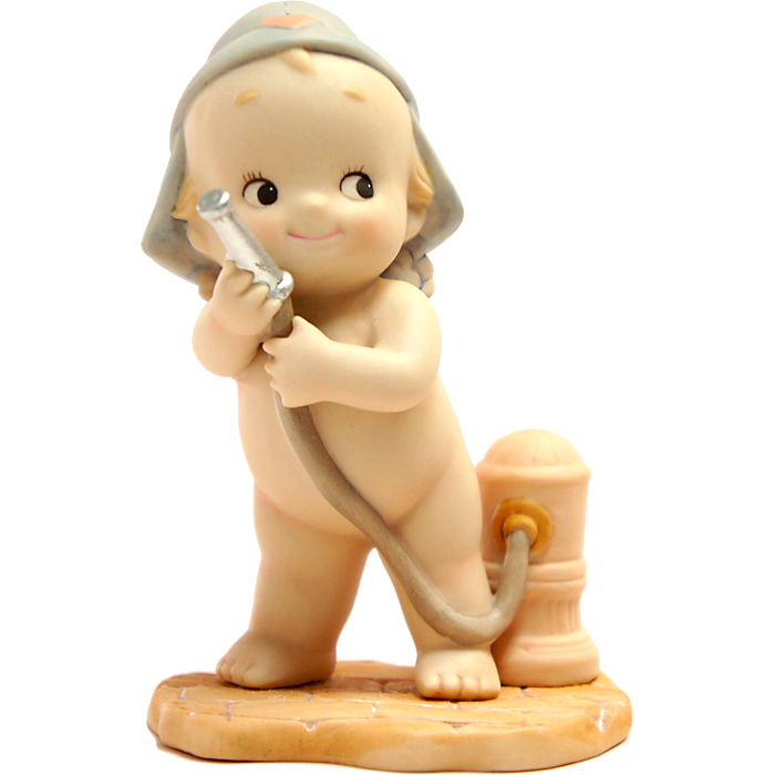 楽天市場 ローズオニールキューピー人形 ワーキングキューピー ファイヤーマン 消防士 Rose O Neill Kewpie キューピー人形のハピコレ