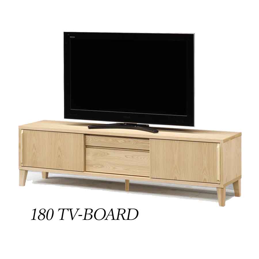 【今だけクーポンで15％OFF】 テレビ台 オーク テレビボード 幅180 TVボード TV台 180 無垢材 おしゃれ 高さ50 脚付き 収納 ローボード リビングボード 木製｜HACONAVI