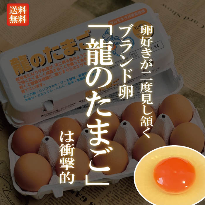 国産ブランド鶏卵 「龍のたまご」 20〜120個 大分県産 (10個入り×2〜12パック )