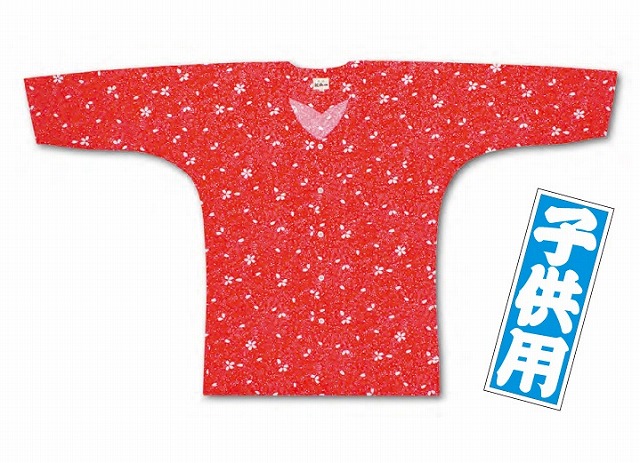江戸一　さくら 祭シャツ・股引　子供 1号(身長85～95cm) 2号(95～105) 3号(105～115) 4号(115～125) 5号(125～135) 7号(135～145) 赤・シャツe994886975534/股引e994886974504 浅葱・シャツe994886975562/股引e994886974543【送料無料】