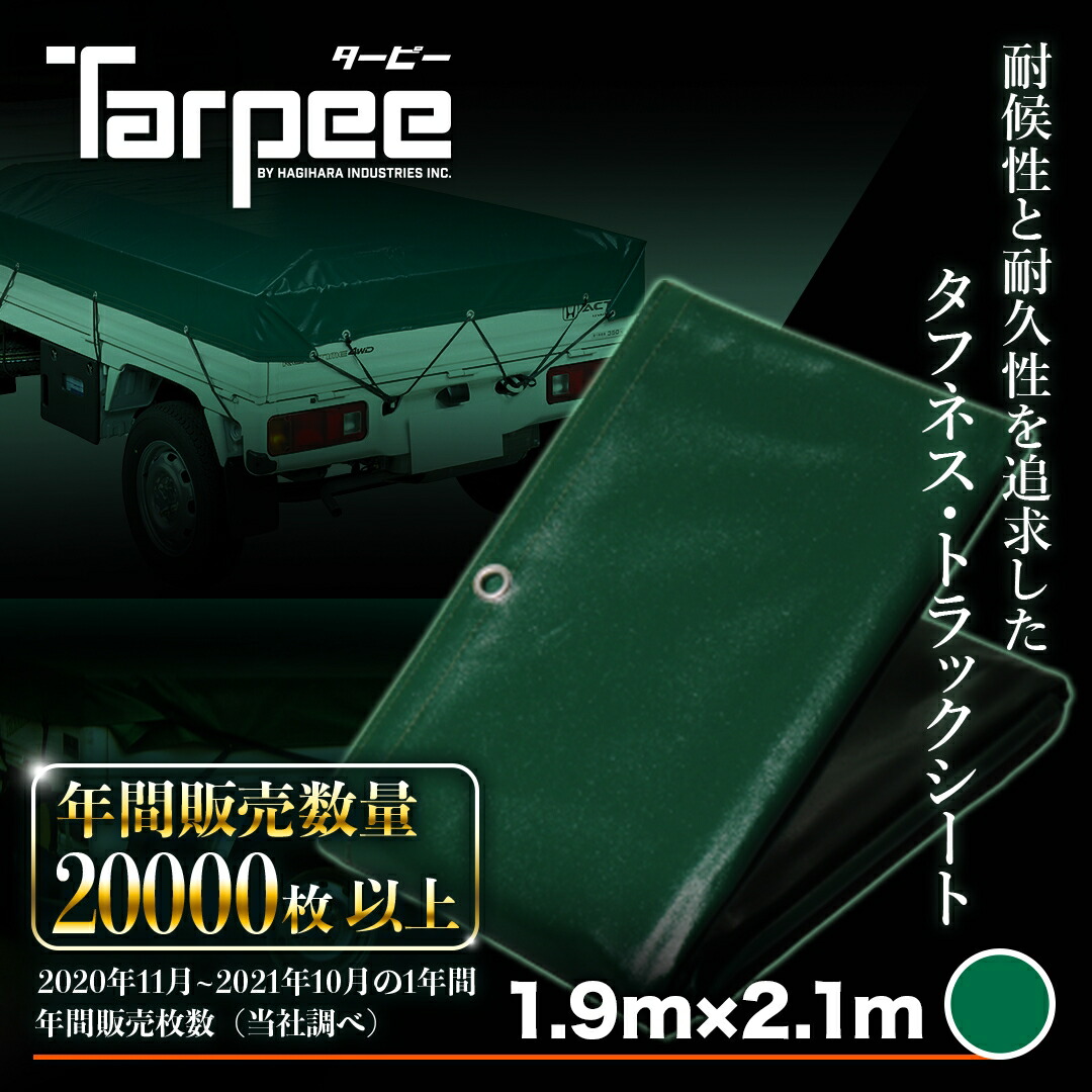 【楽天市場】＼最大500%Pバック!要エントリー1日〜3日まで／【メーカー公式】エステル帆布 トラックシート グリーン H-4号 2.66m×4.6m  | 3t 2tロング トラック 荷台シート 荷台カバー ゴムバンド 30本入 防水 緑 トラック用シート 荷掛けシート : シート・