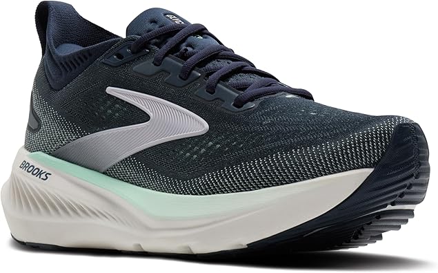 BROOKS ブルックス グリセリン23 レディース ランニングシューズ ネイビー サンド BRW4652 レディースシューズ 歩きやすい スニーカー ブランド おしゃれ 靴 くつ 女性 履きやすい 疲れにくい 外反母趾 対応|シューフィッター萩原シューズラボ