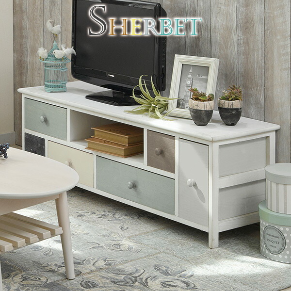 ★10%OFFクーポン★7/25限定 グレイッシュカラーテレビ台幅113cm【sherbet】シャーベット【完成品】TV台 テレビボード 北欧家具 AVラック 北欧風 AV収納 木製 リビングボード TVボード AVボード おしゃれ|はぎもの舎 店