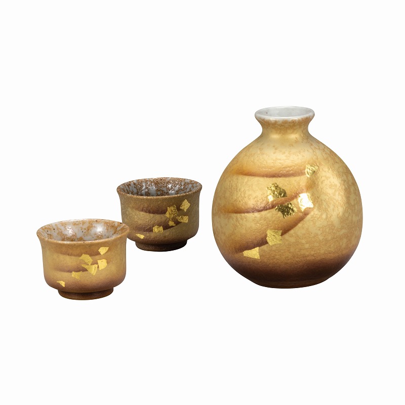 【あす楽対応】 セール 晩酌揃 金箔彩 Sake set. Gold leaf.Japanese Kutani ware. applymakeup.com applymakeup.com