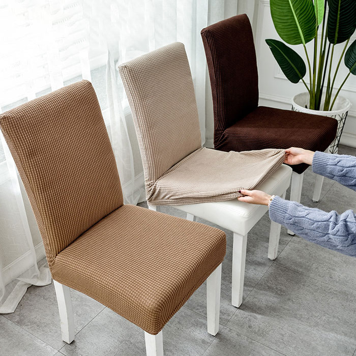 値引 椅子 イス カバー 黒茶 チェアカバー 無地 座面 背もたれ シンプル 北欧 | plastihogar.com.gt